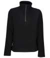 TRF636/RG2102 100% Recycled Half Zip Fleece Black colour image